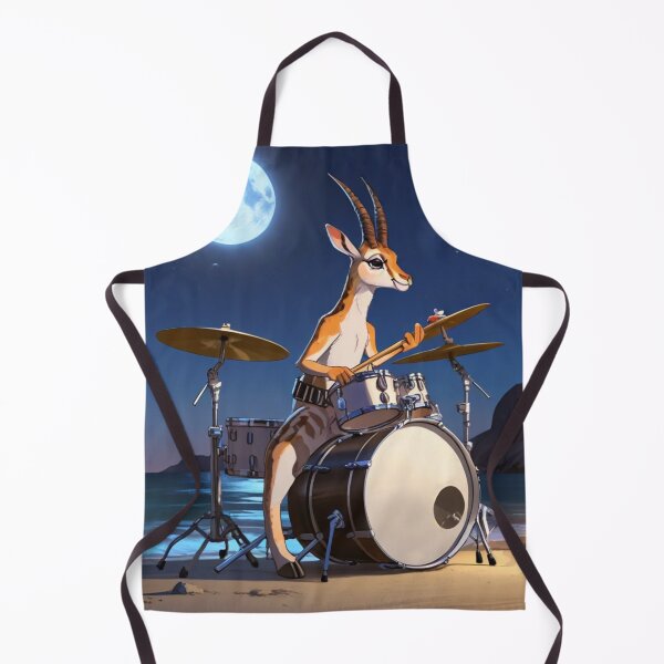 Item preview, Drummer gazelle under the moon designed and sold by Artbellachi.
