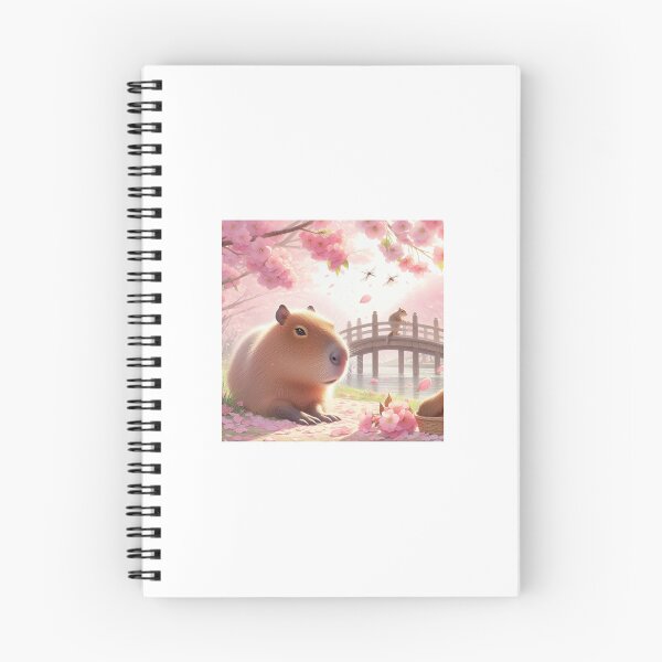 Item preview, Capybara and Cheery Blossom-Series1-9 designed and sold by Capybara Art Lover.