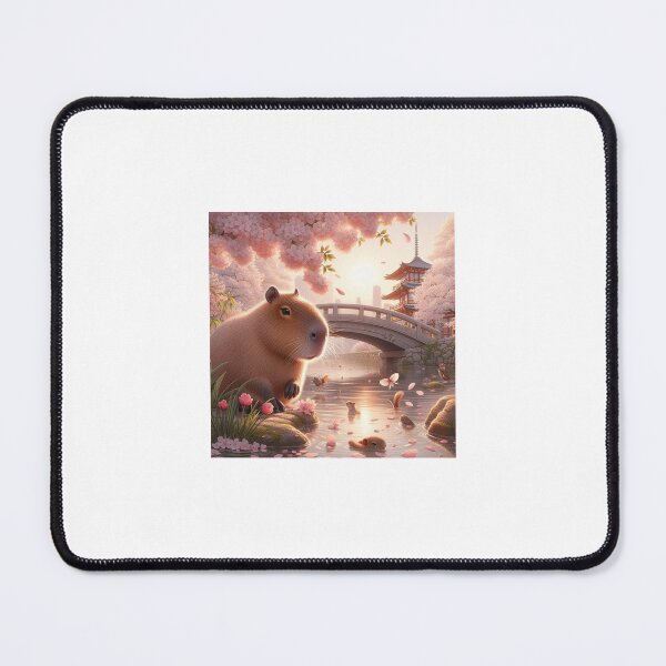 Item preview, Capybara and Cheery Blossom-Series1-11 designed and sold by Capybara Art Lover.