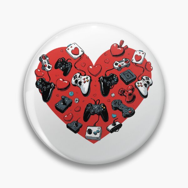 Item preview, Vintage Joystick Heart - Retro Gamer Gaming Controller Love designed and sold by TurtleDojo.