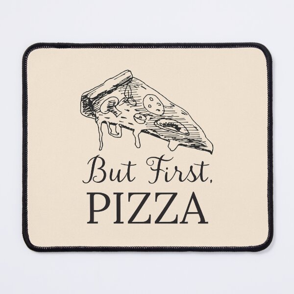 Item preview, Funny Pizza Quote Food Handdrawn illustration designed and sold by Nature Hues.
