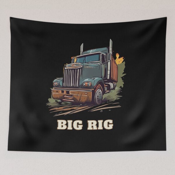 Item preview, Big Rig Trucking Art designed and sold by Obsidian Ink by Wilshire.