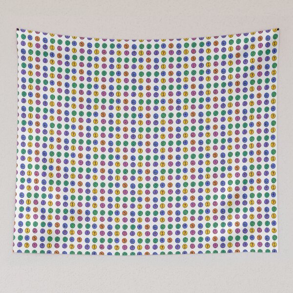 Item preview, number stickers in colorful circles designed and sold by Numbers-Art.