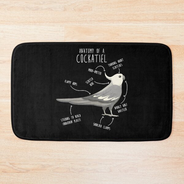 Item preview, Whiteface Cockatiel Anatomy designed and sold by Clara Hollins.