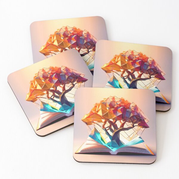 Item preview, fantasy book with tree on blue base designed and sold by janjacbu.