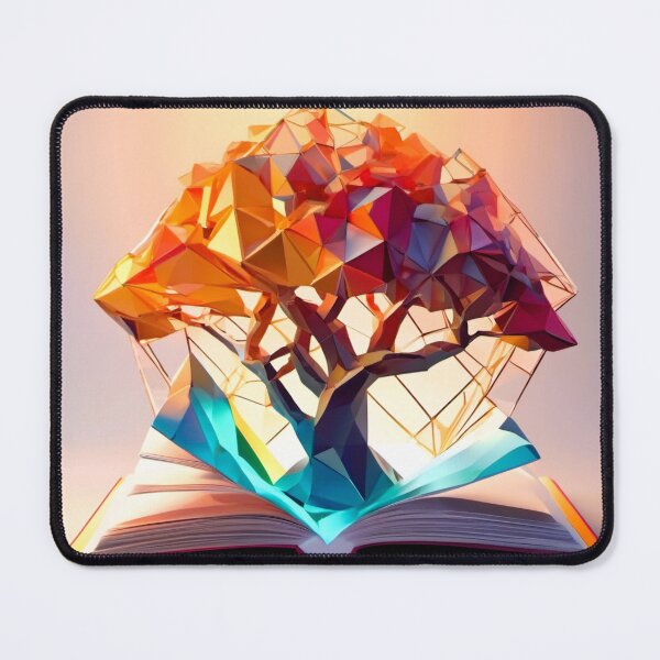 Item preview, fantasy book with tree on blue base designed and sold by janjacbu.