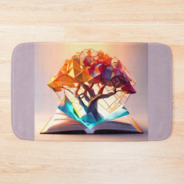 Item preview, fantasy book with tree on blue base designed and sold by janjacbu.