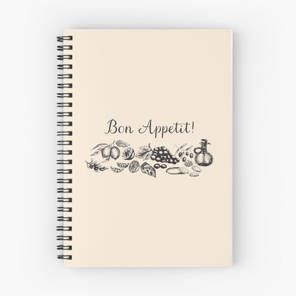 Item preview, Food and Fruit Sketches Bon Appetit Quote designed and sold by Nature Hues.