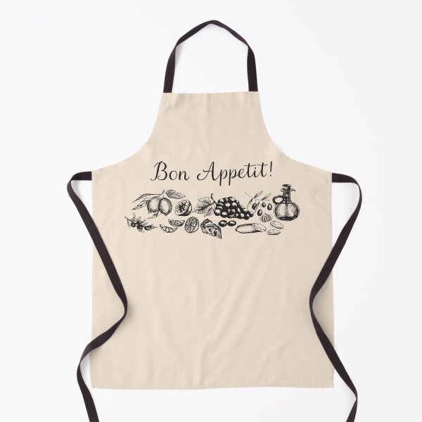 Item preview, Food and Fruit Sketches Bon Appetit Quote designed and sold by Nature Hues.