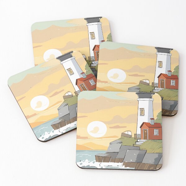 Item preview, Sunset at the Lighthouse designed and sold by HansCorpDesigns.