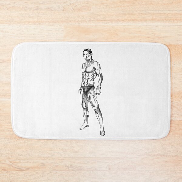 Item preview, "Muscular Figure in Side Stance" designed and sold by RhonDesign.