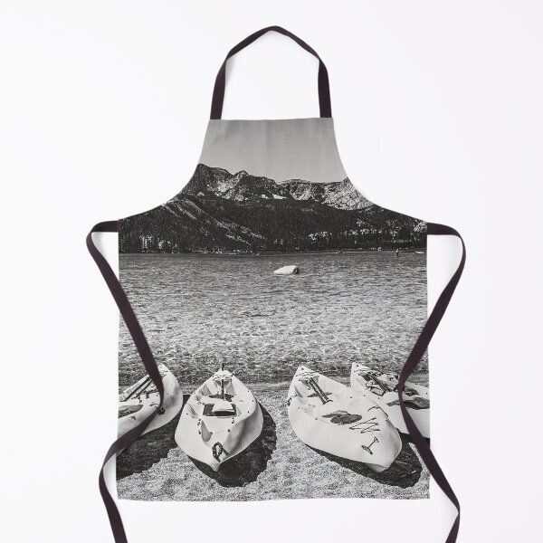 Item preview, Achromatic Cali-June Lake Kayak California, Black and White Photography designed and sold by BossyCatHome.