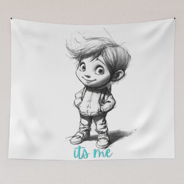 Item preview, It's Me Tee with Cute Boy Image designed and sold by kitturawat.