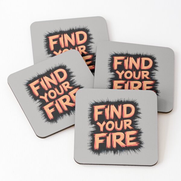 Item preview, Fuel Your Ambition: Find Your Fire in Bold Red and White designed and sold by SplashTastic.