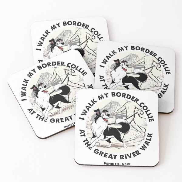 Item preview, Border Collie Nepean River Penrith NSW designed and sold by The Western Weekender.