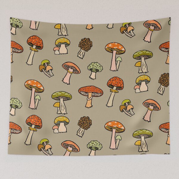 Item preview, Mini Mushrooms - 70s Aesthetic designed and sold by SunshyeStudios.