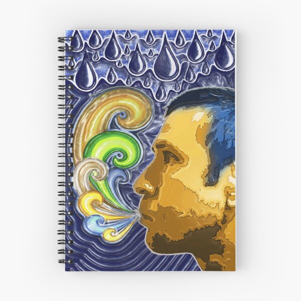 Item preview, Exhaling-DarkBlue designed and sold by Klaus Bremner (Autotelic Art).