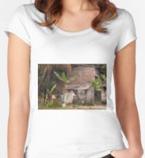 Everyday Life In Las Flores - 1 © Women's Fitted Scoop T-Shirt