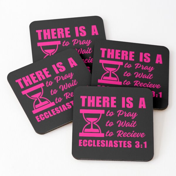 Item preview, Time for Everything, Ecclesiastes 3:1, pink design. designed and sold by MoriaStore.