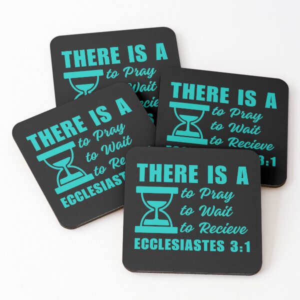 Item preview, Time for Everything, Ecclesiastes 3:1, sky blue design. designed and sold by MoriaStore.
