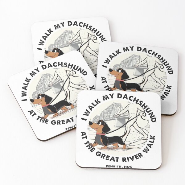 Item preview, Dachshund Nepean River Penrith NSW designed and sold by The Western Weekender.
