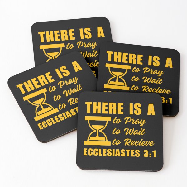 Item preview, Time for Everything, Ecclesiastes 3:1, yellow design. designed and sold by MoriaStore.