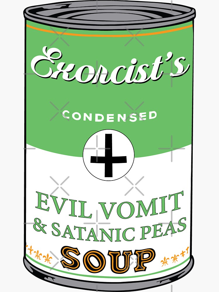 Thumbnail 3 of 3, Sticker, Exorcist's soup designed and sold by oldtee.