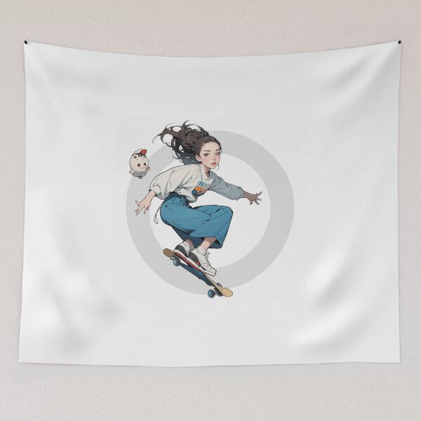 Item preview, Skateboarding Girl designed and sold by Aesthetic Works.