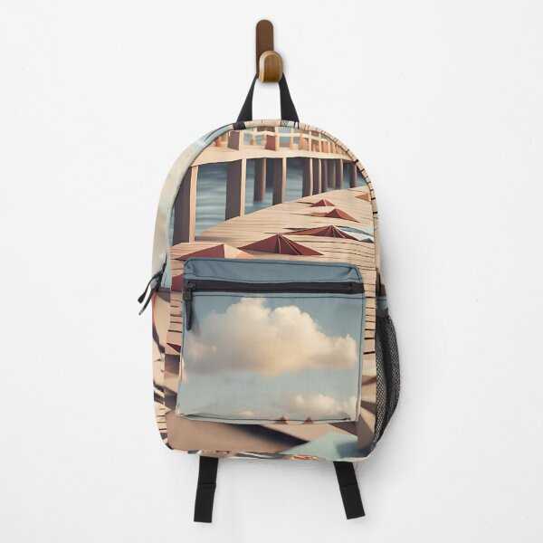 Item preview, Origami Art - Seaside Serenity: The Pier's Tranquil Embrace designed and sold by ArtfulFolds.