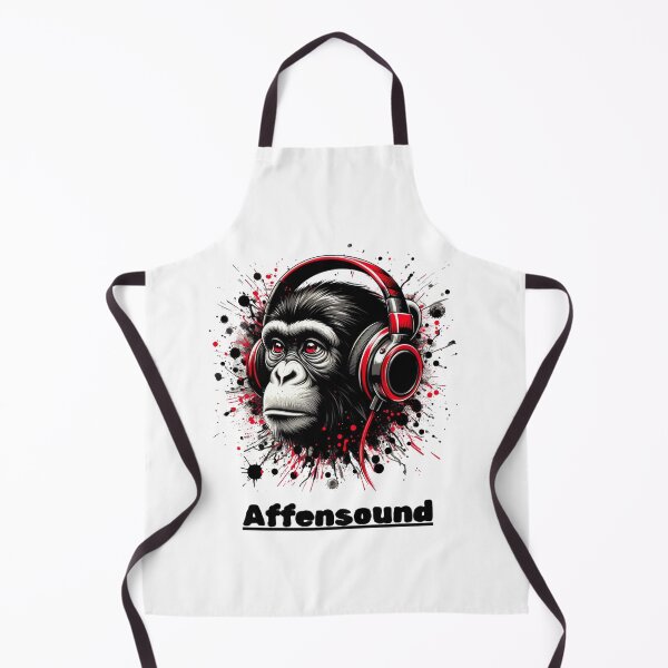 Artikelvorschau, Affenkopf mit Kopfhörern - Affensound entworfen und verkauft von danny-Dsign.