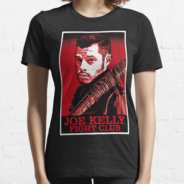 Joe Kelly Fight Club Boston Baseball Black T-Shirt Negan TWD T-Shirt for Men 