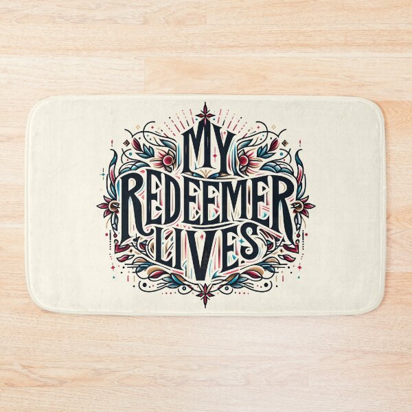 Item preview, My Redeemer Lives, typography designed and sold by maxmaj.