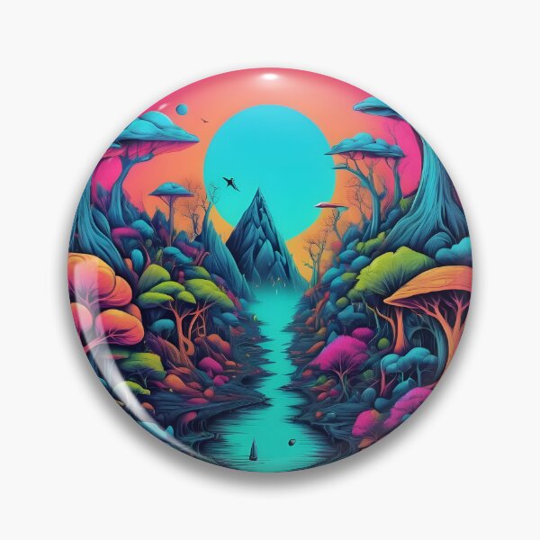 Item preview, Neon surrlealist landscape designed and sold by Raluk.