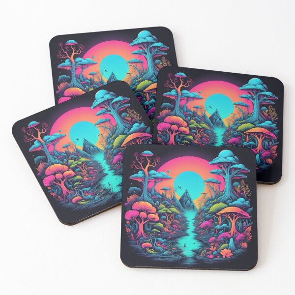 Item preview, Neon surrlealist landscape designed and sold by Raluk.
