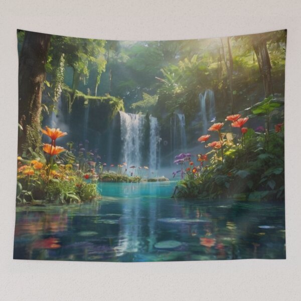 Item preview, Mystic Woodland Haven Avatar's Whispering Waterscape designed and sold by BlareBlare.