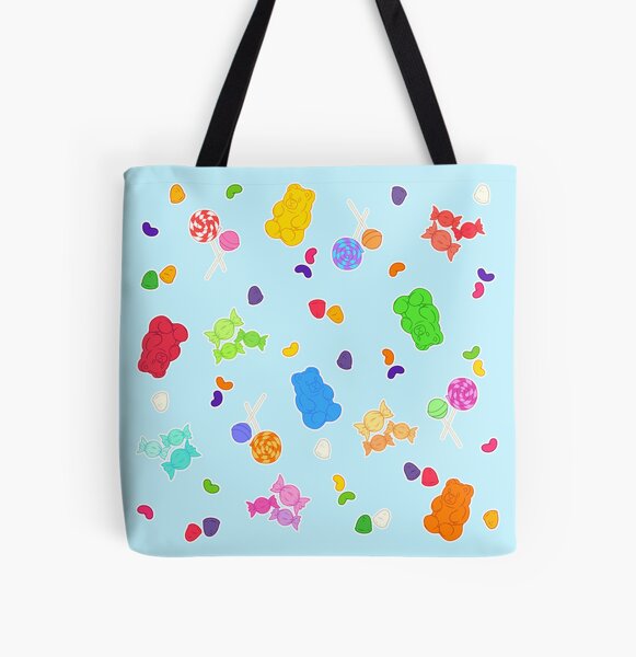 Dreams of Candy (Blue) All Over Print Tote Bag