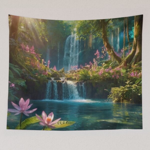 Item preview, Verdant Vale Vista Avatar's Realm of Water and Petals designed and sold by BlareBlare.
