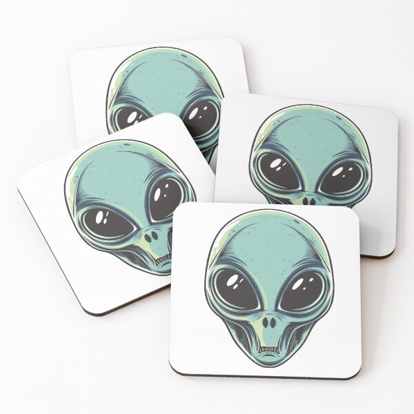 Item preview, ALIEN FACE - Green Alien - Sticker designed and sold by lapart.