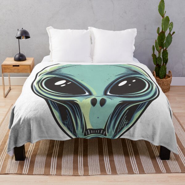 Item preview, ALIEN FACE - Green Alien - Sticker designed and sold by lapart.