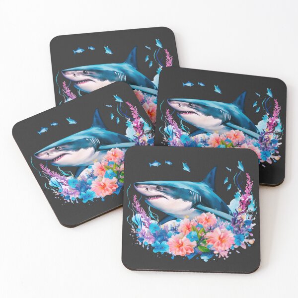 Item preview, Shark in flower designed and sold by AnimalsDH305.