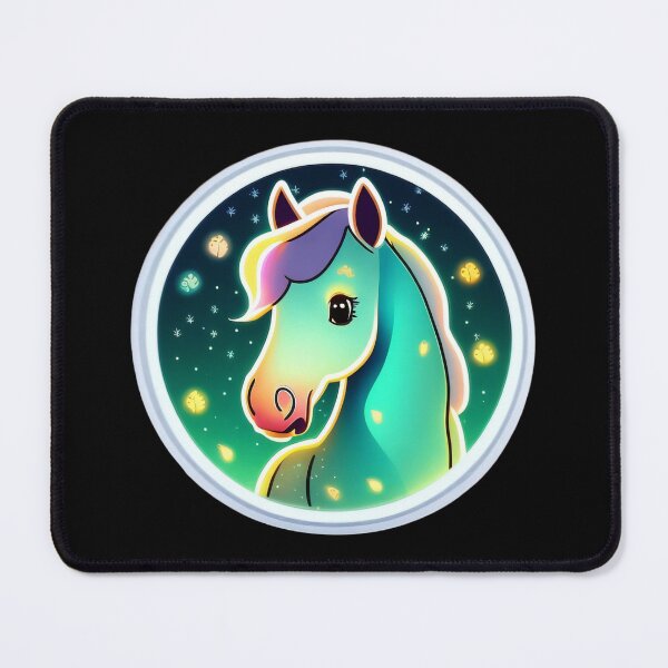 Item preview, Cute glowing horse sticker designed and sold by Khaled Abdelnaser.