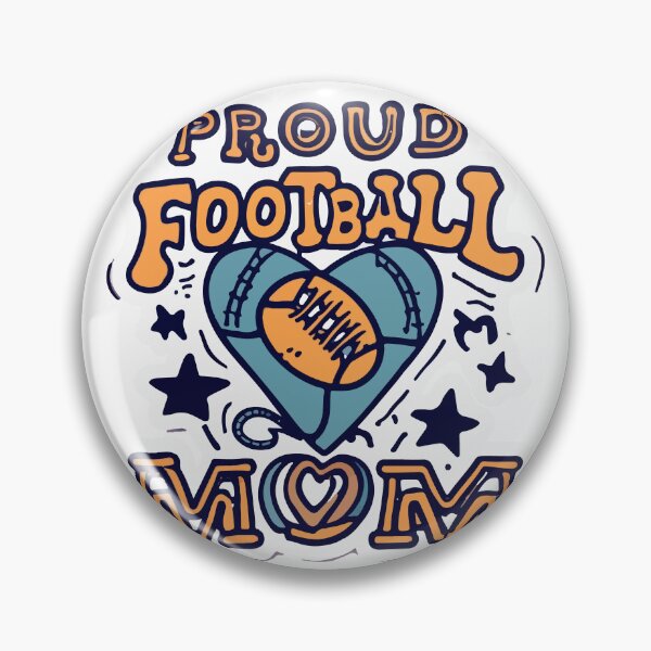 Item preview, Proud Football Mom Heart and Soccer Ball Design designed and sold by NiftyWrx.
