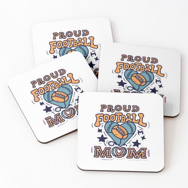 Item preview, Proud Football Mom Heart and Soccer Ball Design designed and sold by NiftyWrx.