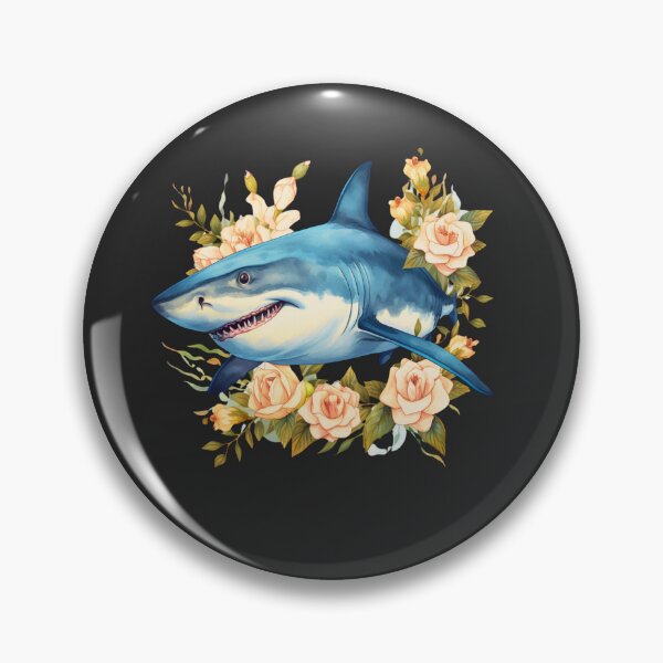 Item preview, Shark in flower designed and sold by AnimalsDH305.