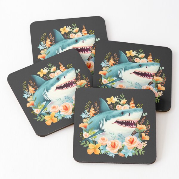 Item preview, Shark in flower designed and sold by AnimalsDH305.