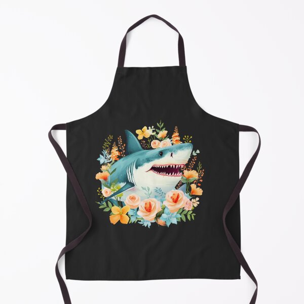 Item preview, Shark in flower designed and sold by AnimalsDH305.