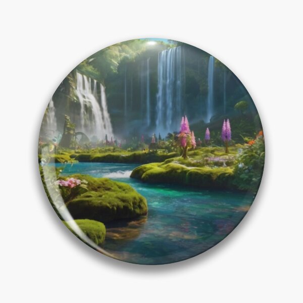 Item preview, Celestial Glade: Symphony of Water and Blossoms designed and sold by BlareBlare.