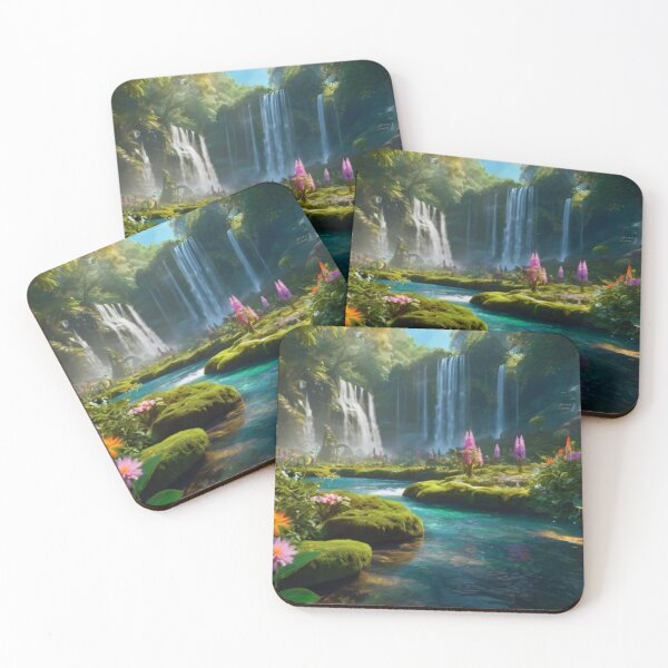 Item preview, Celestial Glade: Symphony of Water and Blossoms designed and sold by BlareBlare.