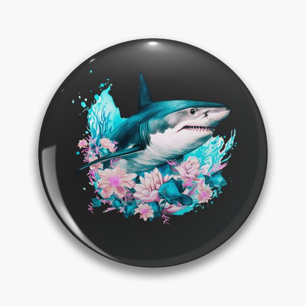 Item preview,  Shark in flower designed and sold by AnimalsDH305.