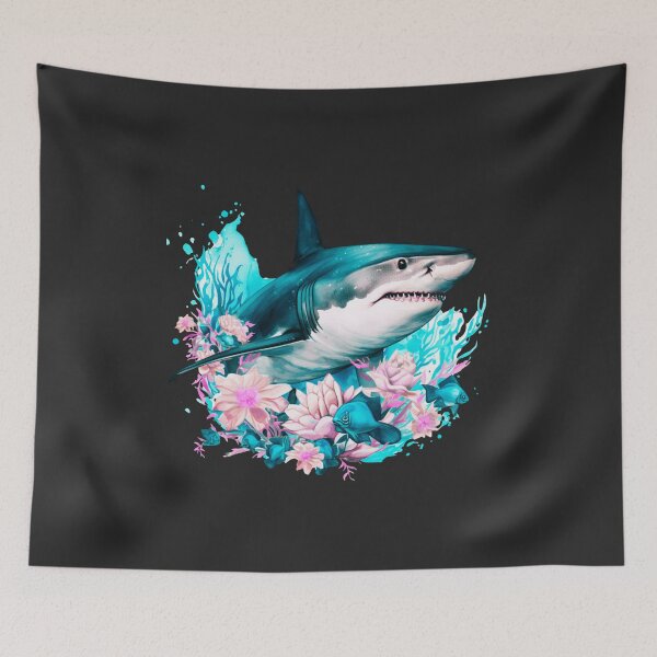 Item preview,  Shark in flower designed and sold by AnimalsDH305.